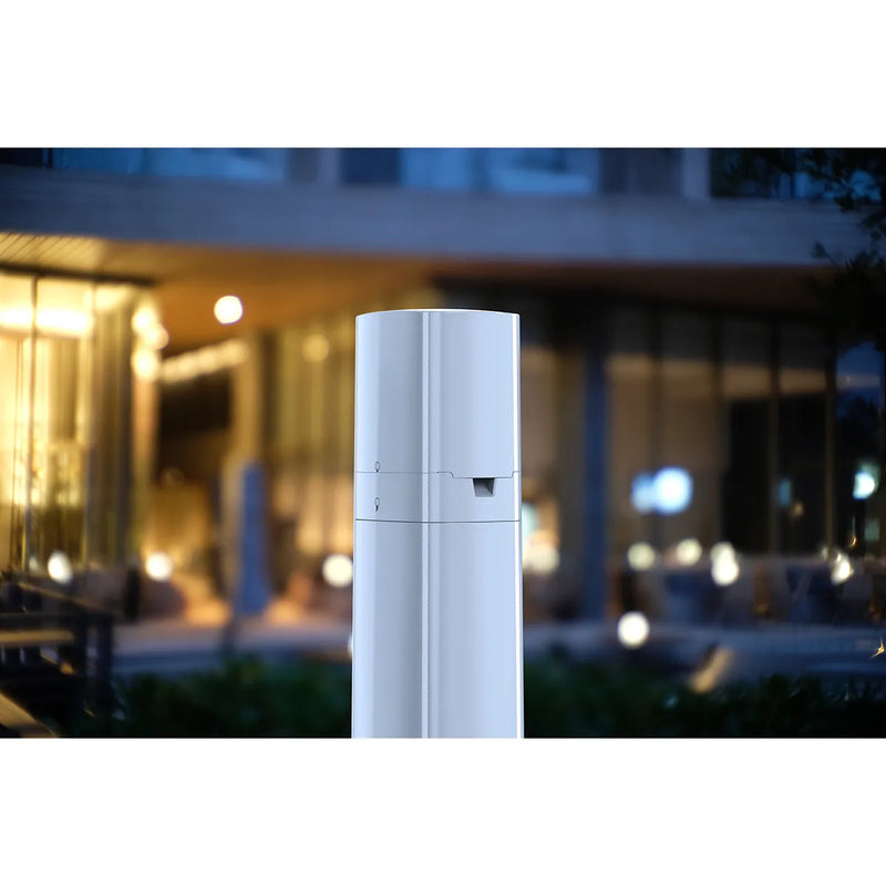 Hubbell WPP55W ParkPost Outdoor Power Enclosure Weatherproof Post, White