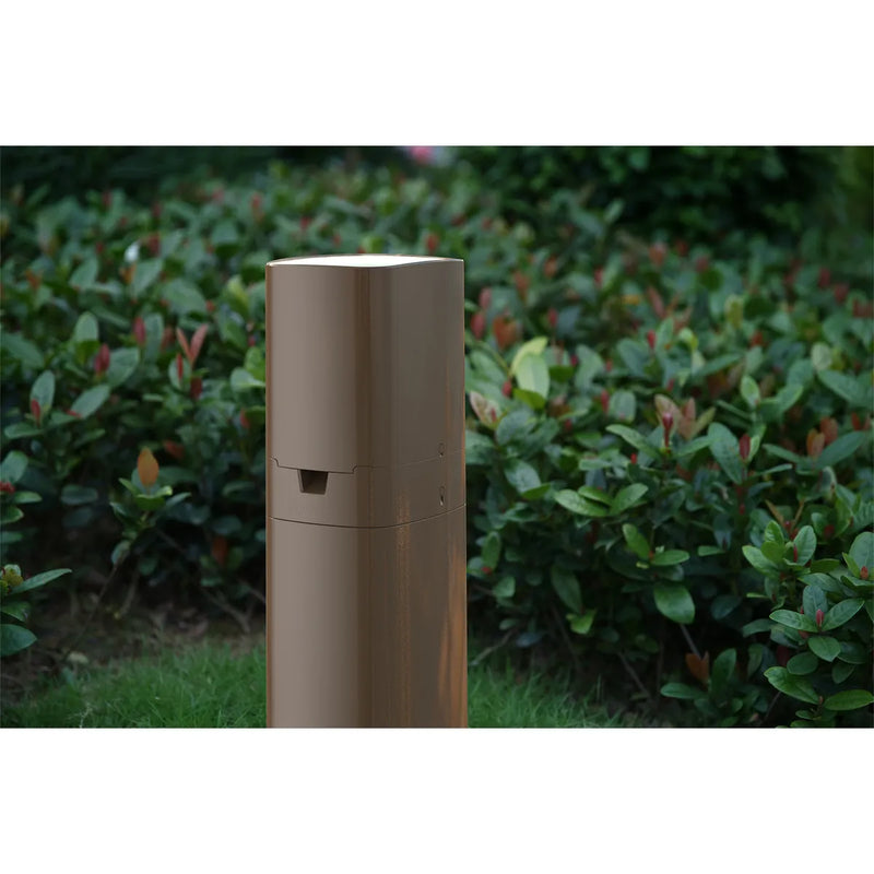 Hubbell WPP55GZ ParkPost Outdoor Power Weatherproof Post, GFCI, Bronze