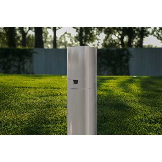 TayMac PP55G Outdoor Garden Post for Lighting & Power, 26", Gray, Installed