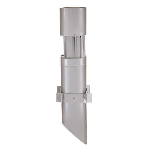 TayMac PP55G Outdoor Garden Post for Lighting & Power, 26", Gray, Rear