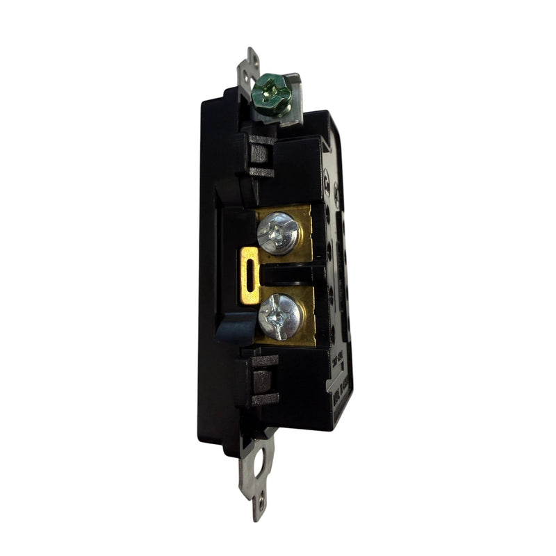 15 Amp Decora Outlet, Weather Resistant, Tamper Resistant - Black