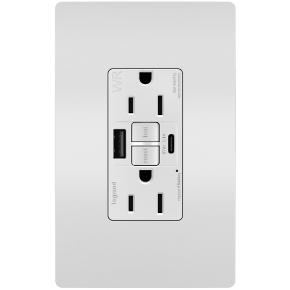 1597TRWRUSBACW with Wall Plate