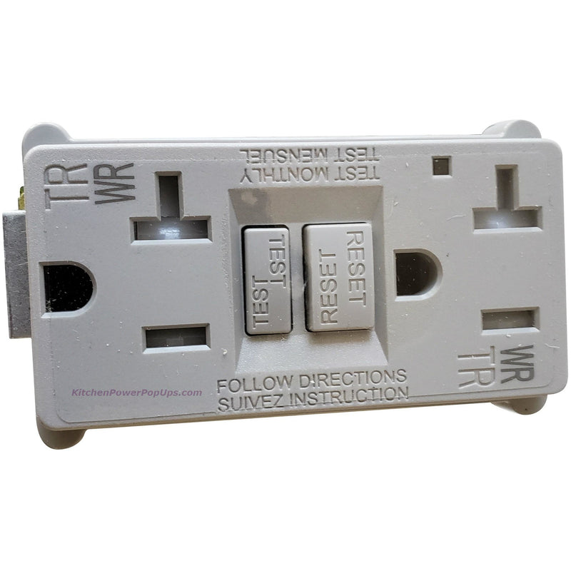 PUFP-CT Replacement Gray GFI 20A Outlet