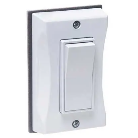 Outdoor Light Switch Cover Single Gang, Waterproof, White, 10-pack