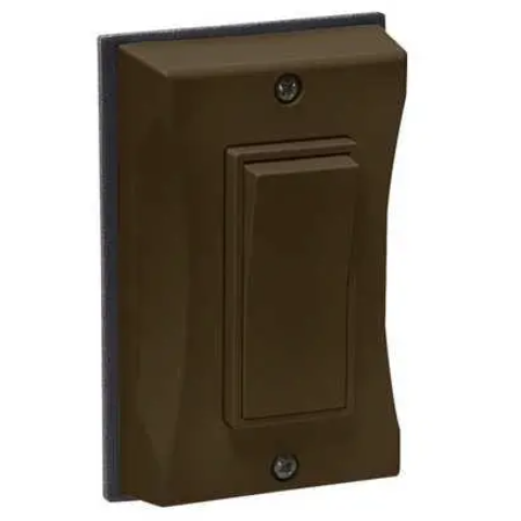 Outdoor Light Switch Cover Single Gang Waterproof, Bronze, 10-Pack