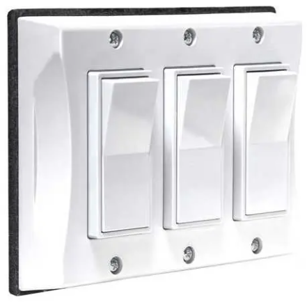 Weatherproof Outdoor Light Switch Cover 3-Gang Waterproof, White