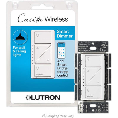 Lutron PD-6WCL-WH wireless remote dimmer switch