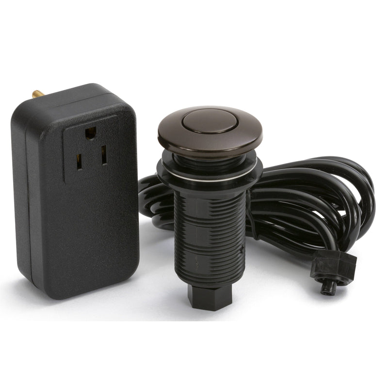 Push Button Garbage Disposal Air Switch and Controller, Dark Bronze