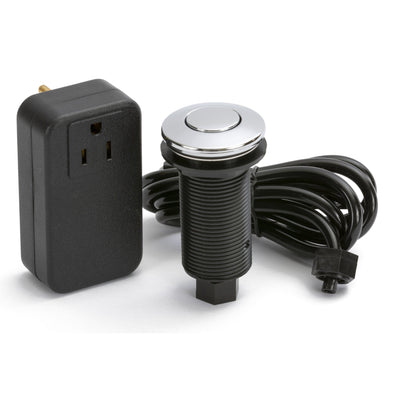 Push Button Garbage Disposal Air Switch and Controller, Chrome