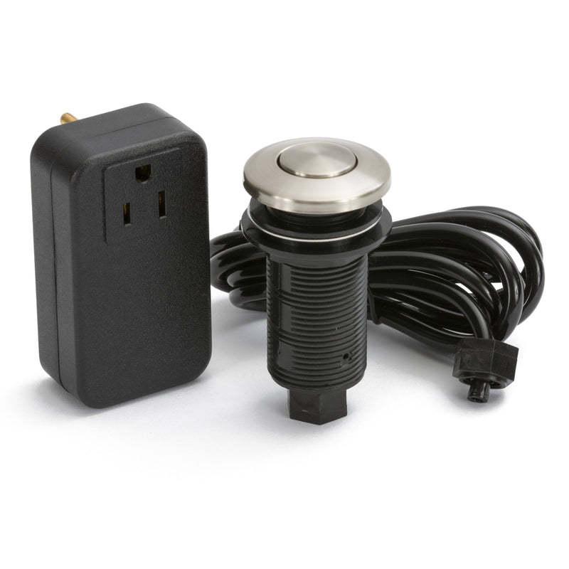 Push Button Garbage Disposal Air Switch and Controller, Nickel