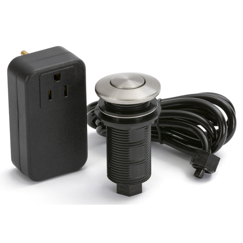 Push Button Garbage Disposal Air Switch and Controller, Stainless