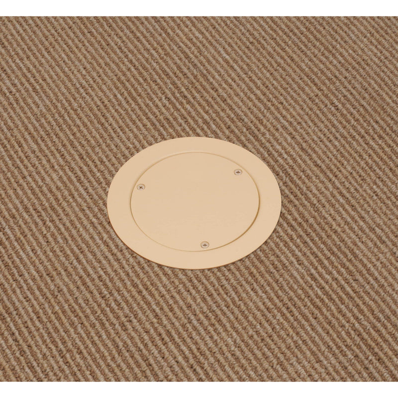 Arlington FLBR5420LA Recessed Floor Box Kit, Light Almond, Blank cover