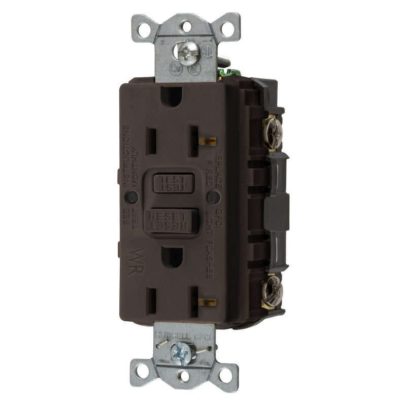 20 Amp GFCI WR TR Outlet - Brown