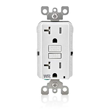 20 Amp GFCI WR TR Outlet - White