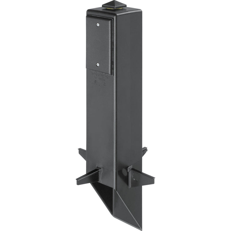 Arlington GP19B Outdoor Garden Post for Lighting and Power, Black