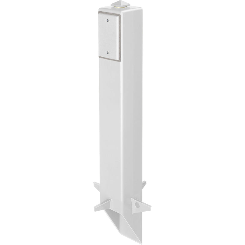 Arlington GP26W Outdoor Garden Post for Lighting & Power, 26", White