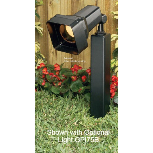 Arlington GPLN15B Outdoor Garden Post for Lighting, 15", Black, Optional Light
