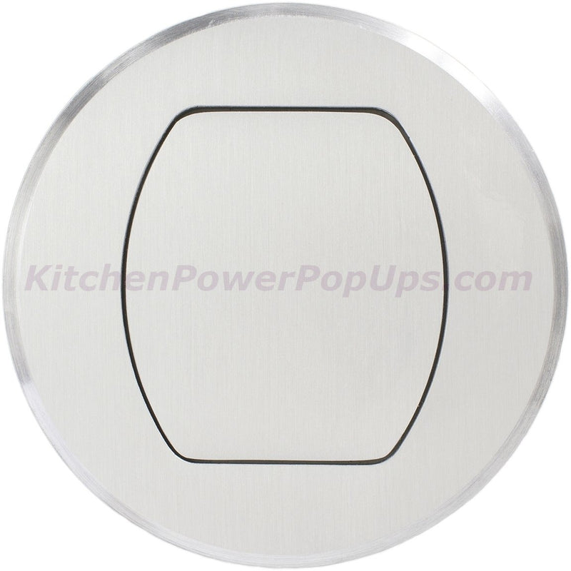 Dual Sided Pop Up Counter Power Outlet, 15A Plugs, Surface Mount, Aluminum