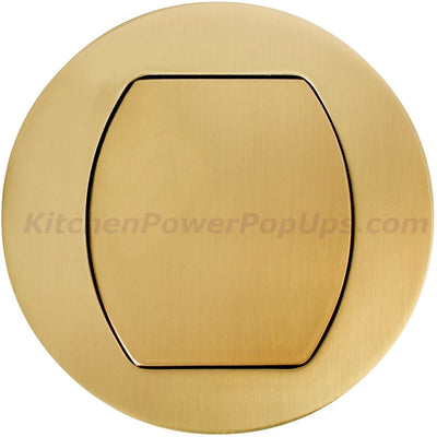 Flush Mount Replacement Cover for RCT2XX Series Boxes - Brass
