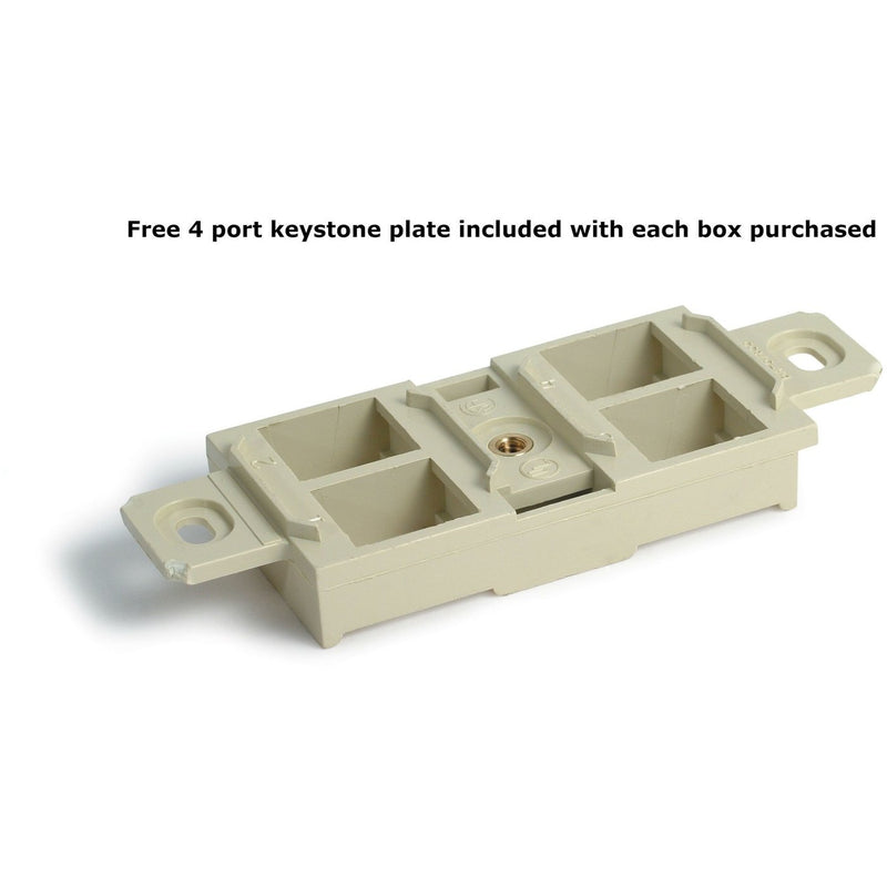 Lew Electric RCFB-1 Concealed Plug Floor Box, Included Keystone Plate