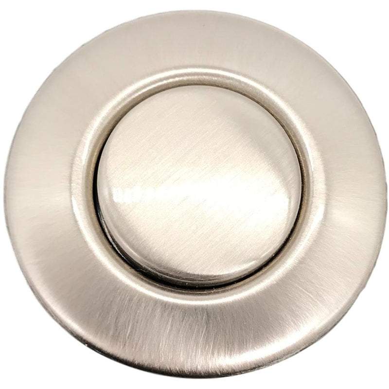 Push Button Air Switch, Satin Nickel, Top View