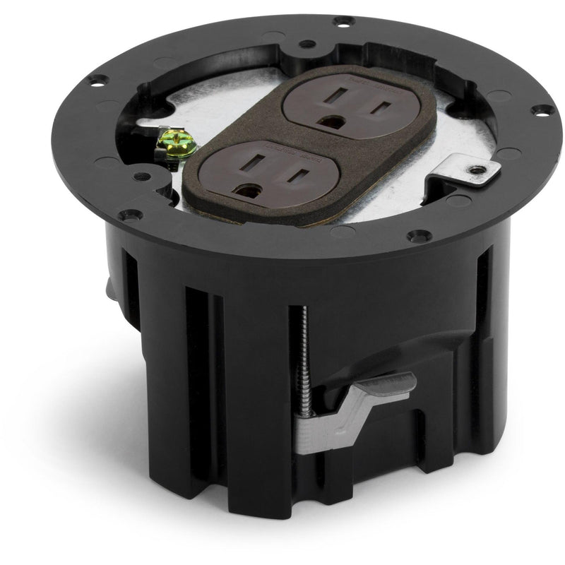 Lew Electric PBR1-FPDB 1 Duplex Round Floor Box, showing inside