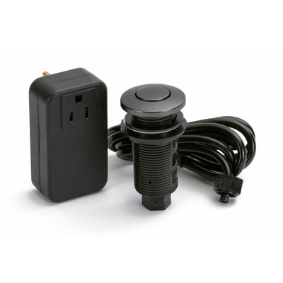Push Button Garbage Disposal Air Switch and Controller Black Stainless
