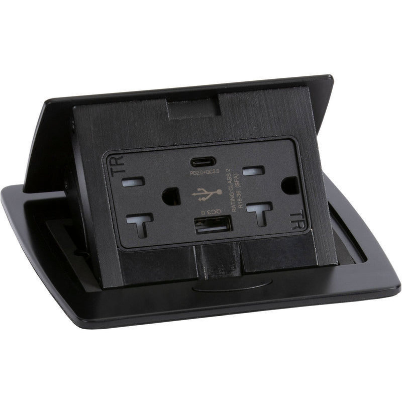 Kitchen Countertop Pop Up Outlet Charging USB A/C Ports, All-Matte ...