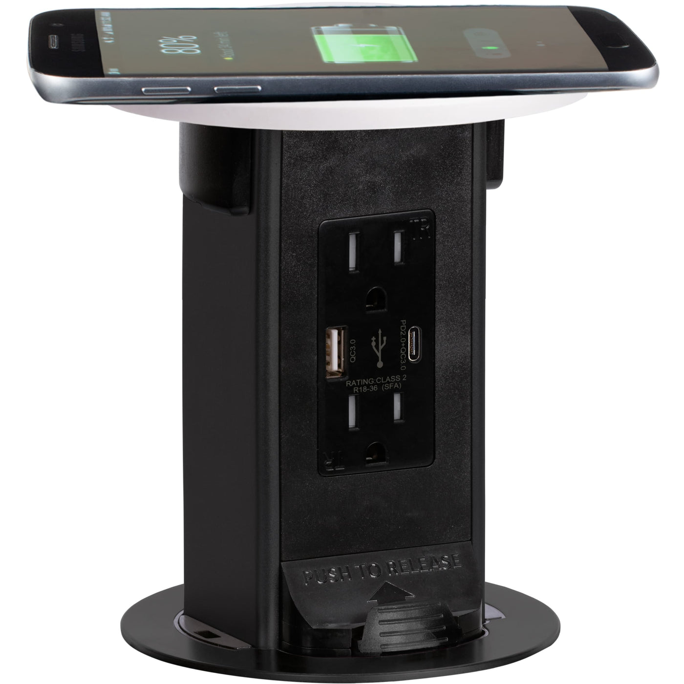 ANNQUAN Automatic Pop Up Countertop Outlet with 15W Wireless