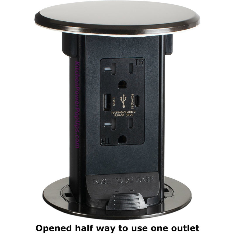 Showing open halfway