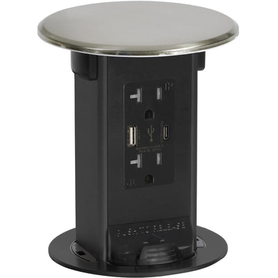 Counter Outlet Plug In Best Pop Up Outlets, Hidden Kitchen Countertop Sockets – Kitchen Power ...