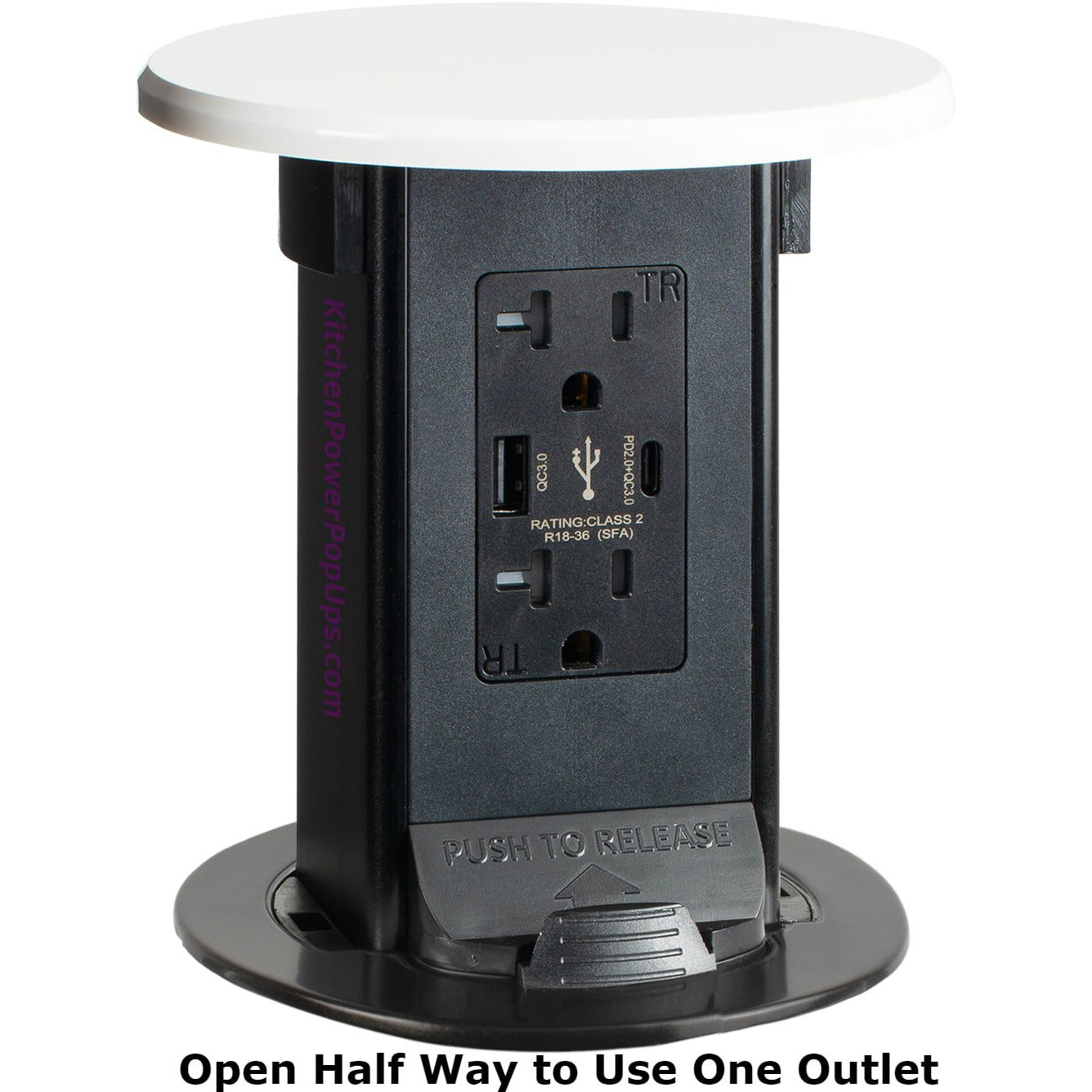 Commercial Electric 2-Outlet 3 USB-A Surge Protector with Qi