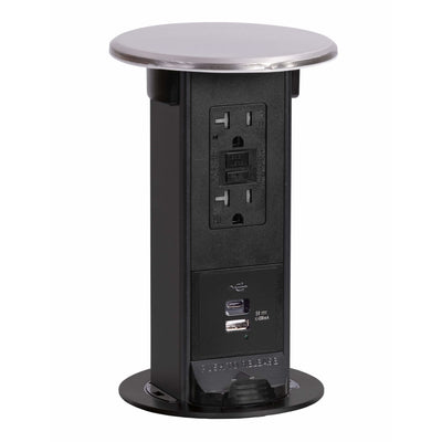 Counter Outlet Plug In Best Pop Up Outlets, Hidden Kitchen Countertop Sockets – Kitchen Power ...