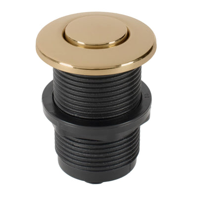 Push Button Air Switch, Disposal, Spa, Wet Environment, Polished Brass