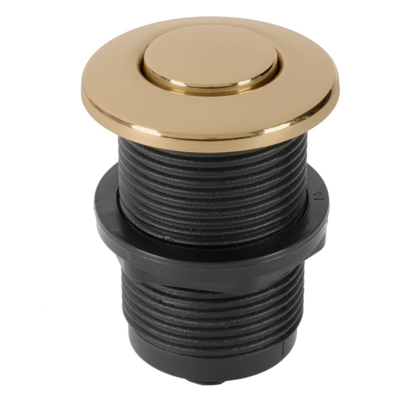 Countertop Push Button Disposal Outlet Air Switch Kit, Polished Brass