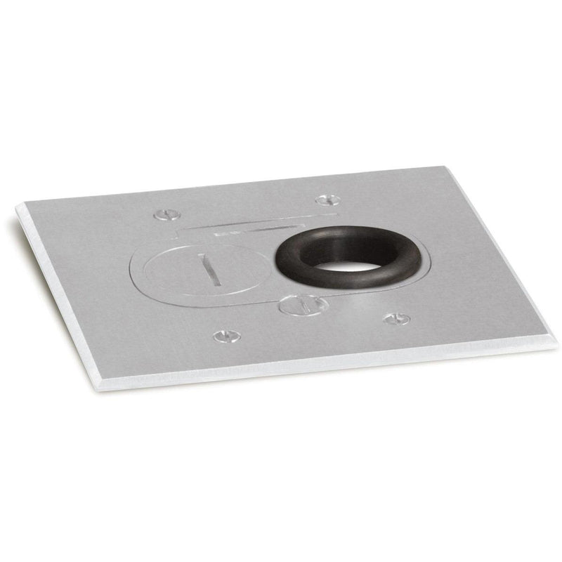 Lew Electric RCFB-1-A Concealed Plug Floor Box, Aluminum Cover