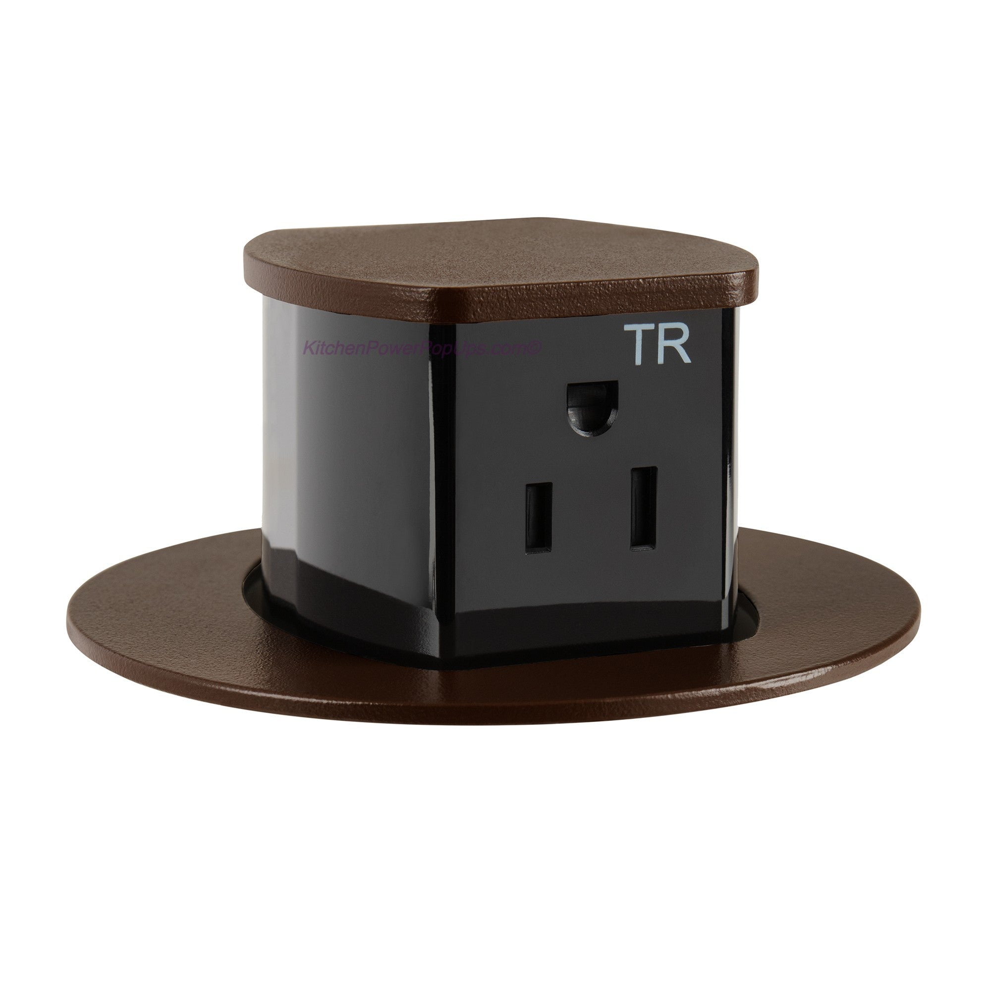 Hubbell RCT201BZE Waterproof Pop Up Flush Mount Counter Outlet