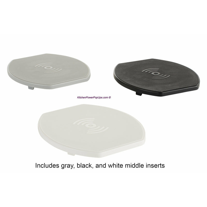 Showing black, white, and gray included middle inserts