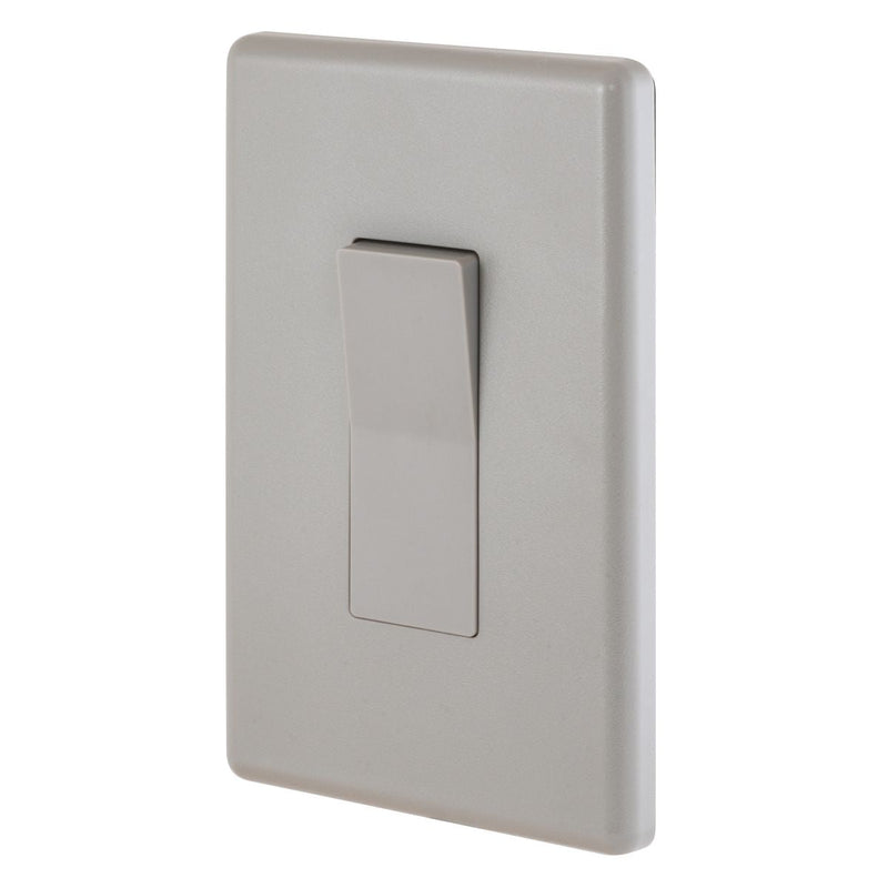 Weatherproof Exterior Wall Rocker Switch, 20 Amp, Gray