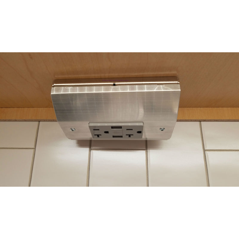 Hubbell RU200SS20AUSB Under Cabinet Power Box