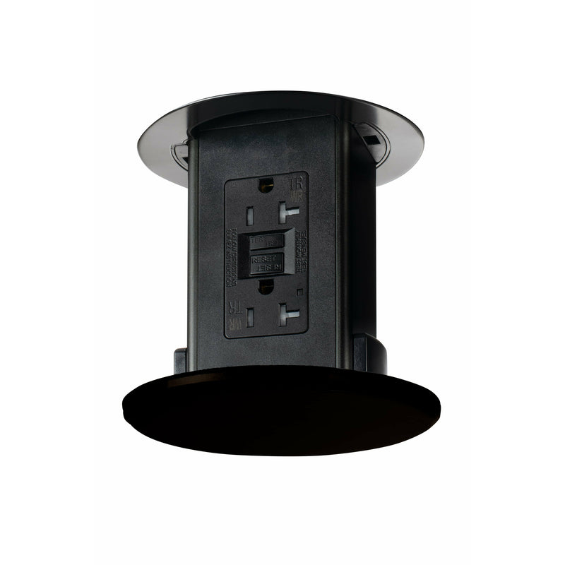 Lew Electric UCPDR-20-DB Under Cabinet Pop Down GFI Outlet, Brown