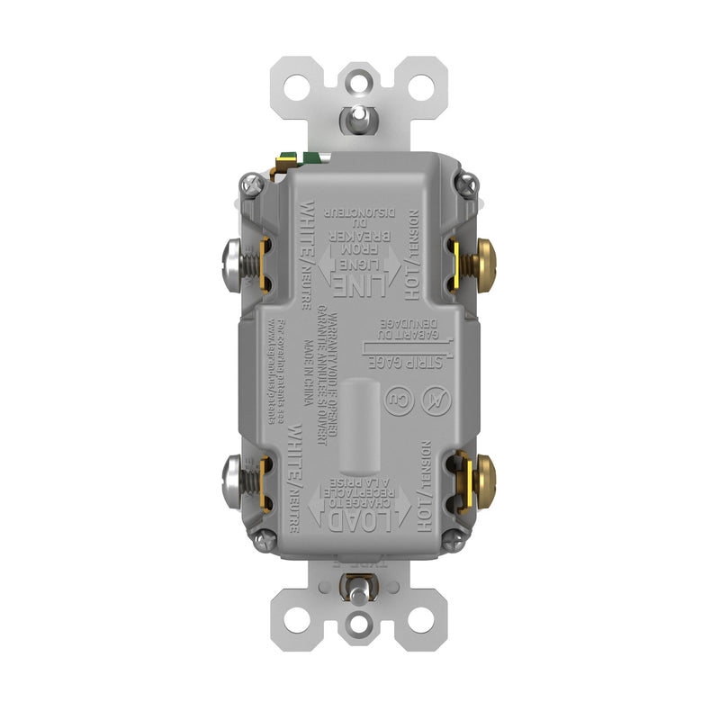 2097TRUSBCCDB, USB-CC Charging and GFCI Outlet, 20A, Dark Bronze, Rear