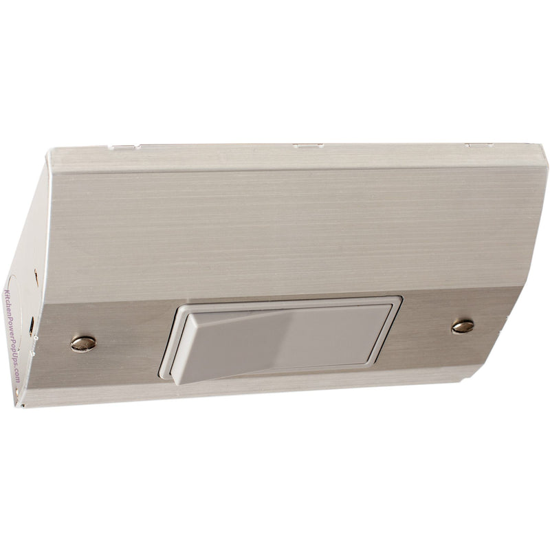 Under Cabinet Slim Light Switch Box, Stainless Steel