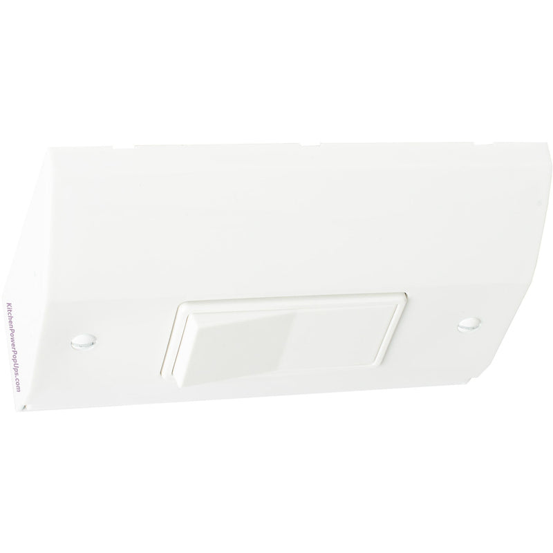 Under Cabinet Slim Light Switch Box, White