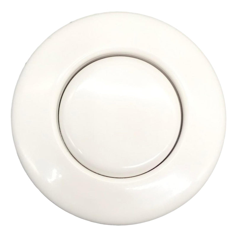 Push Button Air Switch, White, Top View