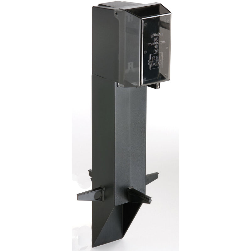 Arlington GPD19B Outdoor Garden Post with Power Enclosure, Black